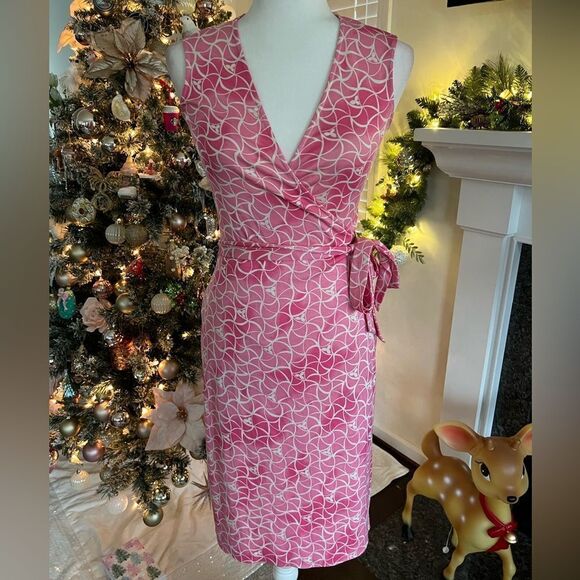 DVF geometric wrap dress size 2 - Picture 1 of 9
